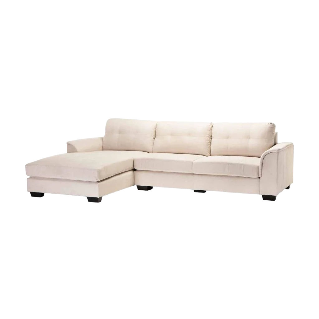 Vividitto - Chwana Fabric Corner Chaise - Platinum