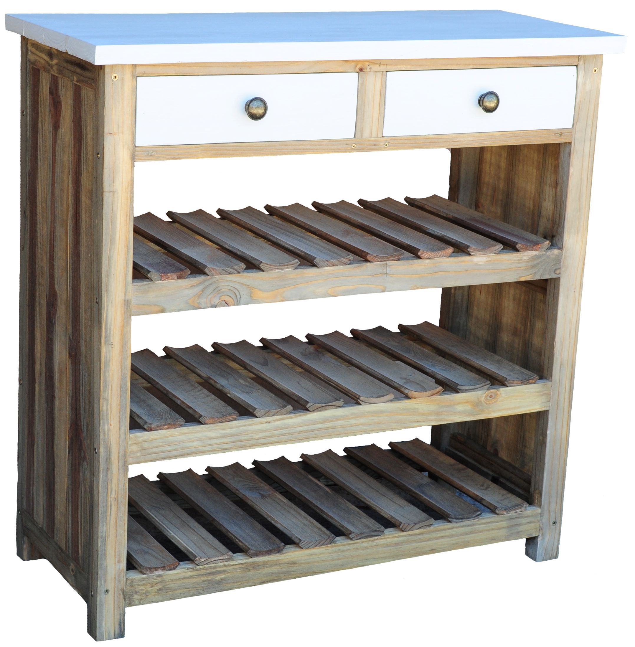 24BWR Rustic Wooden Wine rack holds up to 24 Bottles