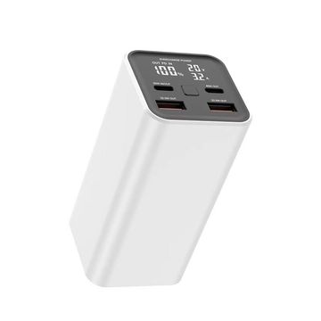 100W Fast Charging Power Bank 30000mAH - White