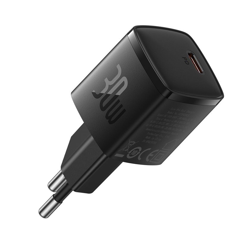 Baseus Cube Pro Fast Charger Type-C 30W EU - Black