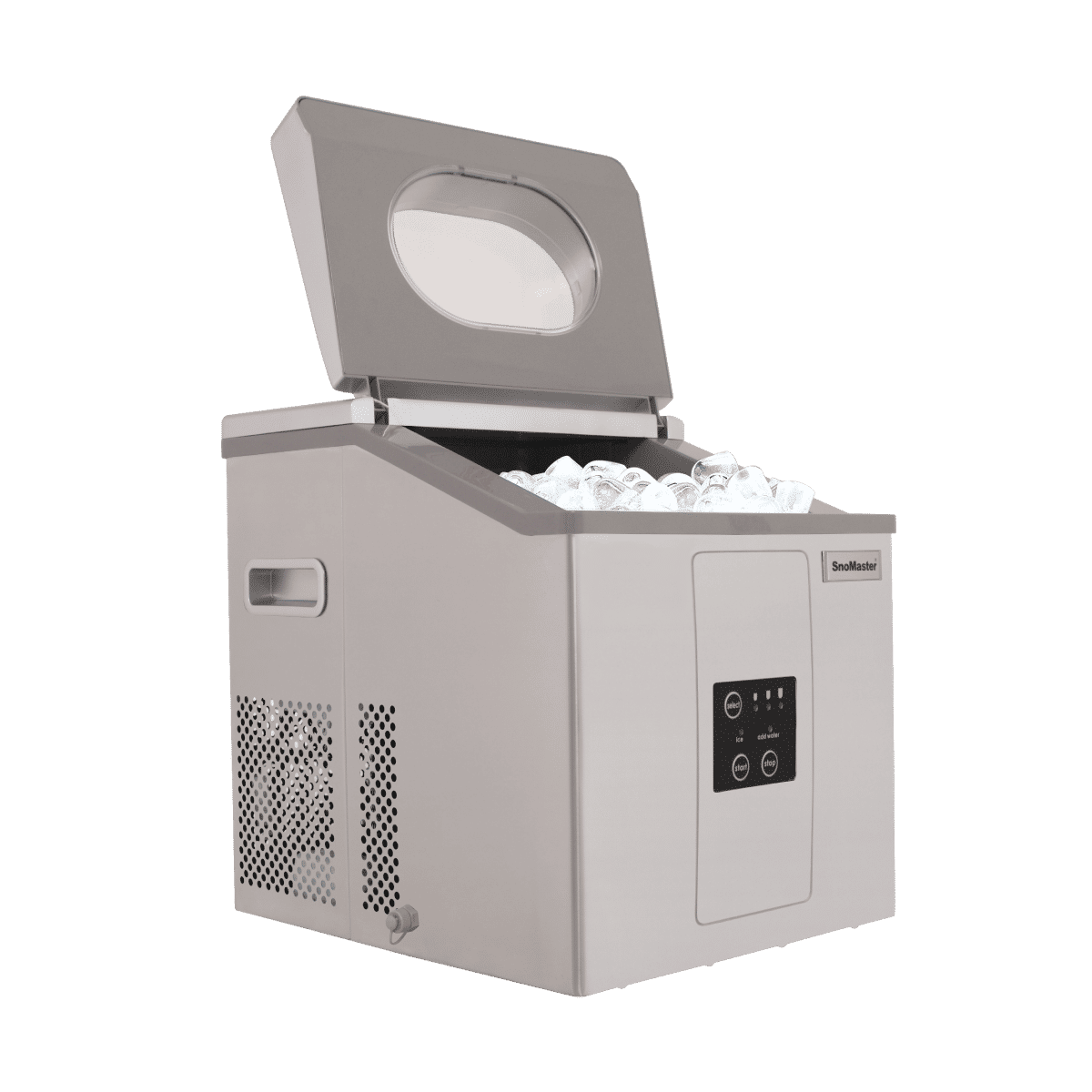 SnoMaster - 15Kg/24Hr Counter-Top Bullet Type Ice-Maker - Stainless Steel (ZBC-15)