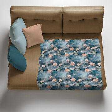 Busy Pond Light Weight Fleece Blanket