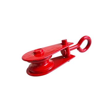 Awning Pulley Single - Red - 50kg 16mm Internal Wheel Diameter