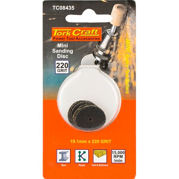 Mini Sanding Disc 19.1Mm 220G