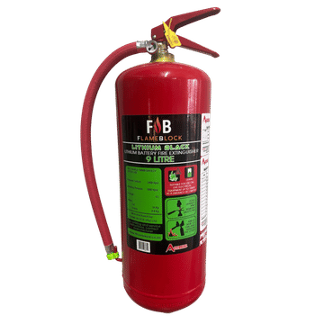 FlameBlock Lithium Battery Fire Extinguisher - 9 Litre