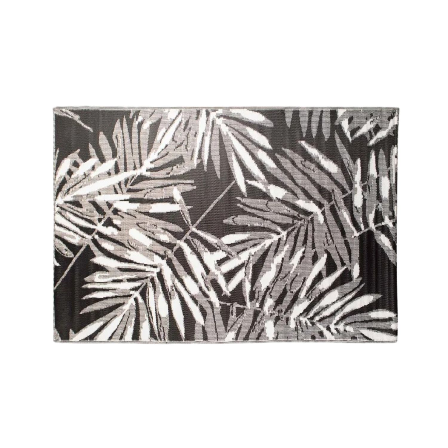 Reversible M5 Black & White Foliage Rug - 180 x 270 cm