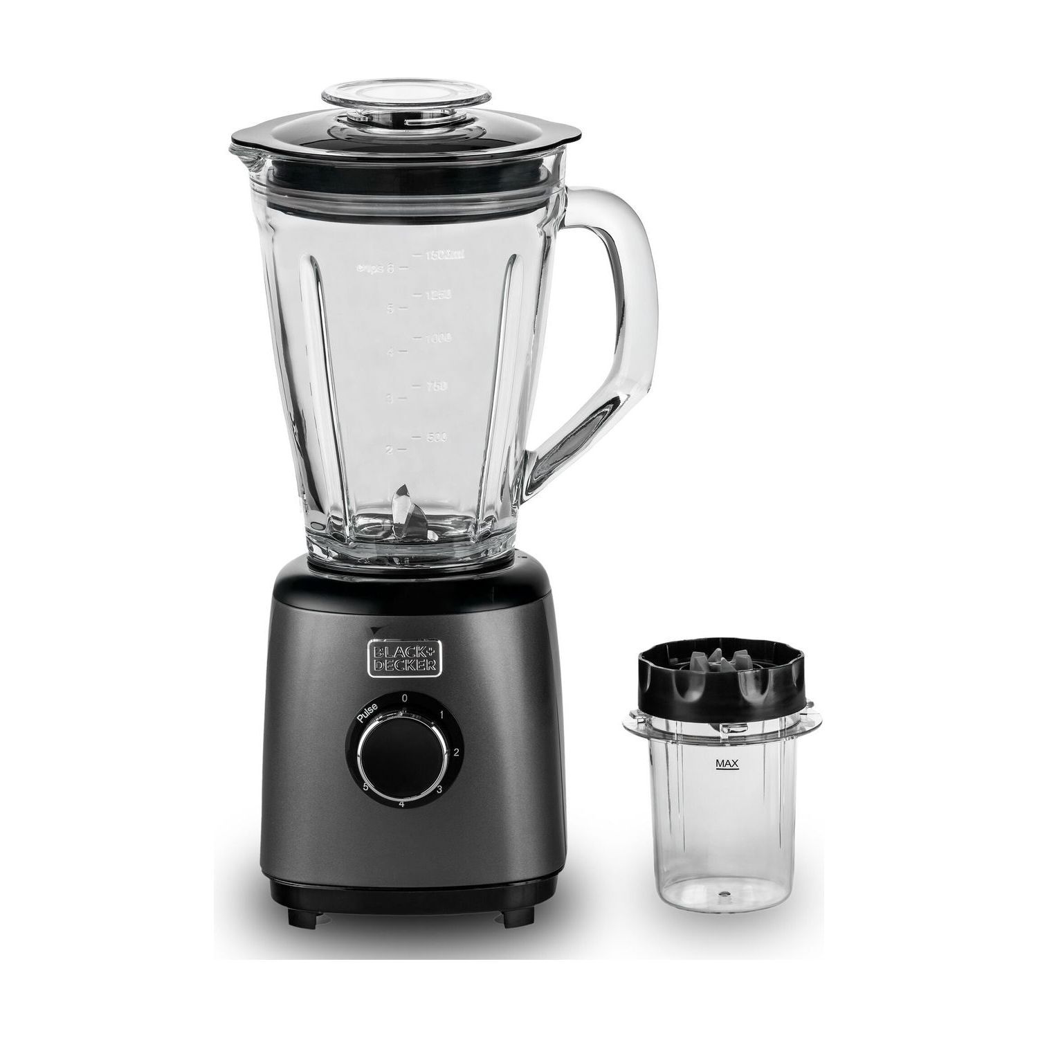 S/STEEL GLASS BLENDER WITH GRINDER 500W SSBX525-B5