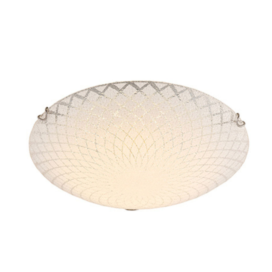 Line Pattern Ceiling Light Chrome E27 3x40w
