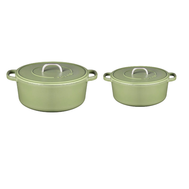 Matt Green Cast Iron Casserole 24cm , 28cm