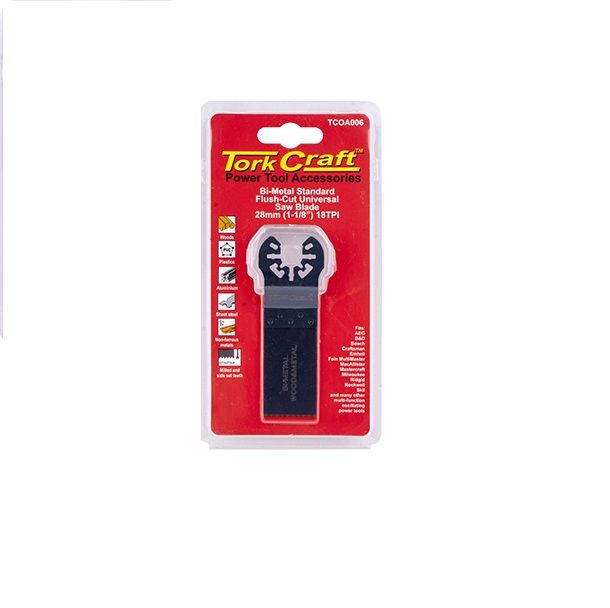 Tork Craft - Quick Change Flush Cut Metal Saw Blade 28mm - 3 Pack