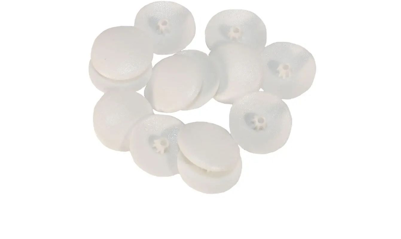 Pozi Screw Caps, White, 600 Pieces BY WOODLY
