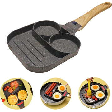 Non Stick Egg Frying Pan with 2 Holes