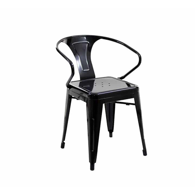 Vividitto - Replica Tolix Chair Round Back - Black