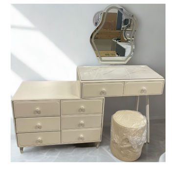 Extendable Dressing Table With Mirror