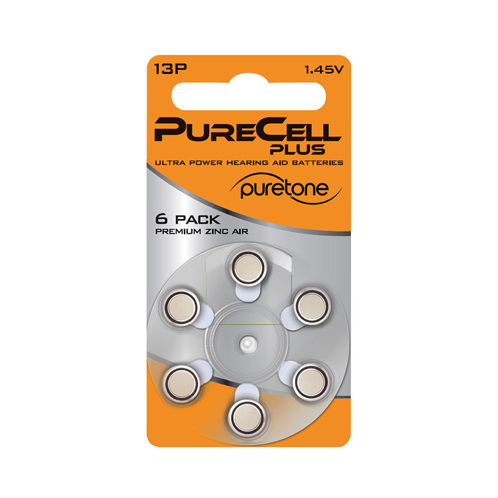 PureCell Hearing Aid Batteries - Size 13