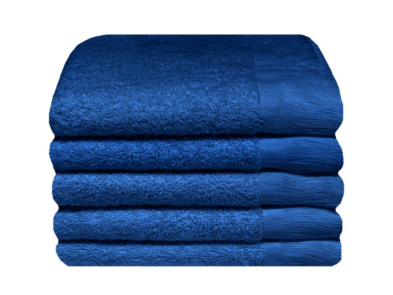 Plush 380 GSM 30x50cms Terry Fringe Guest Towel - Estate Blue (05 Piece Pack)