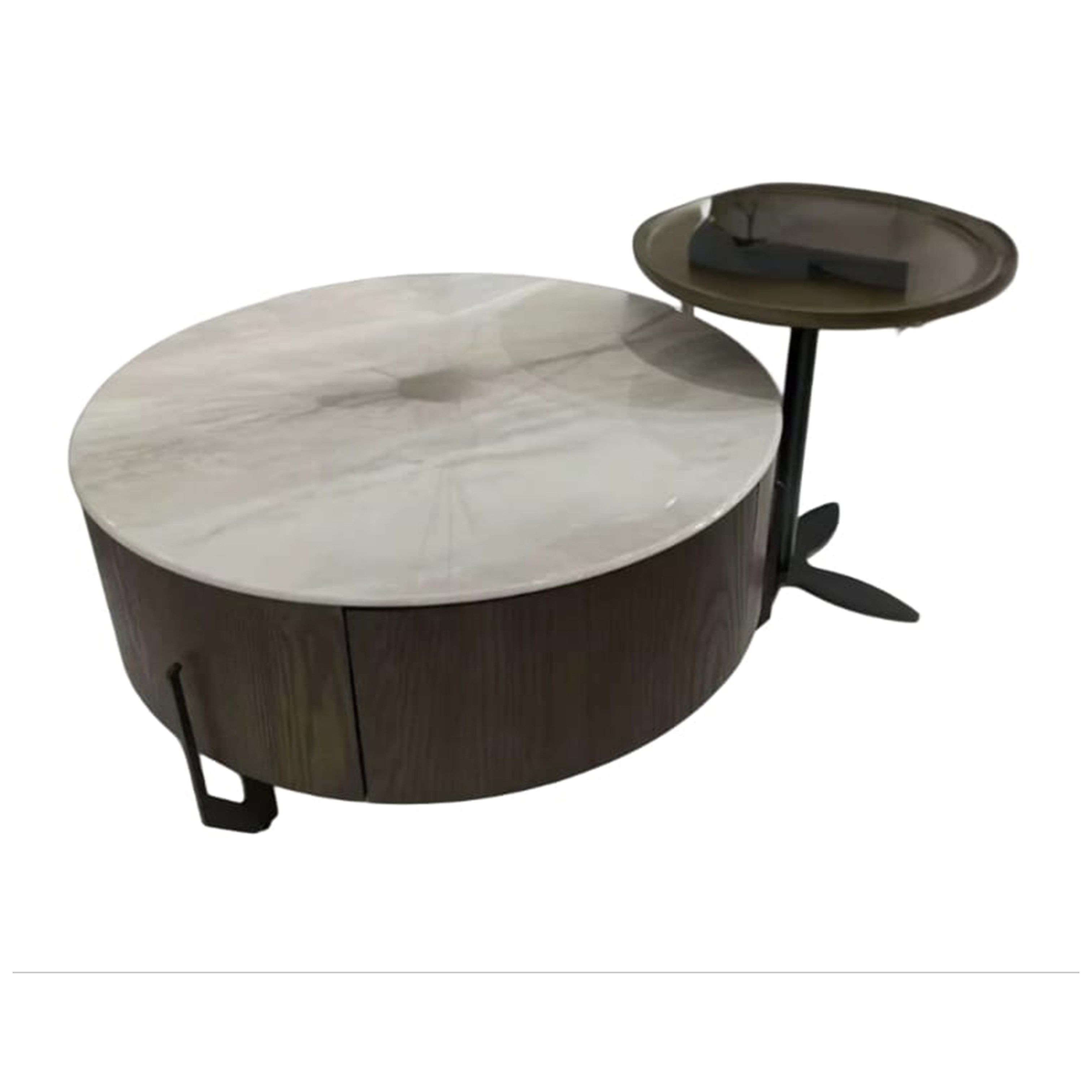 Woodly Stone-Style Nesting Coffee Table
