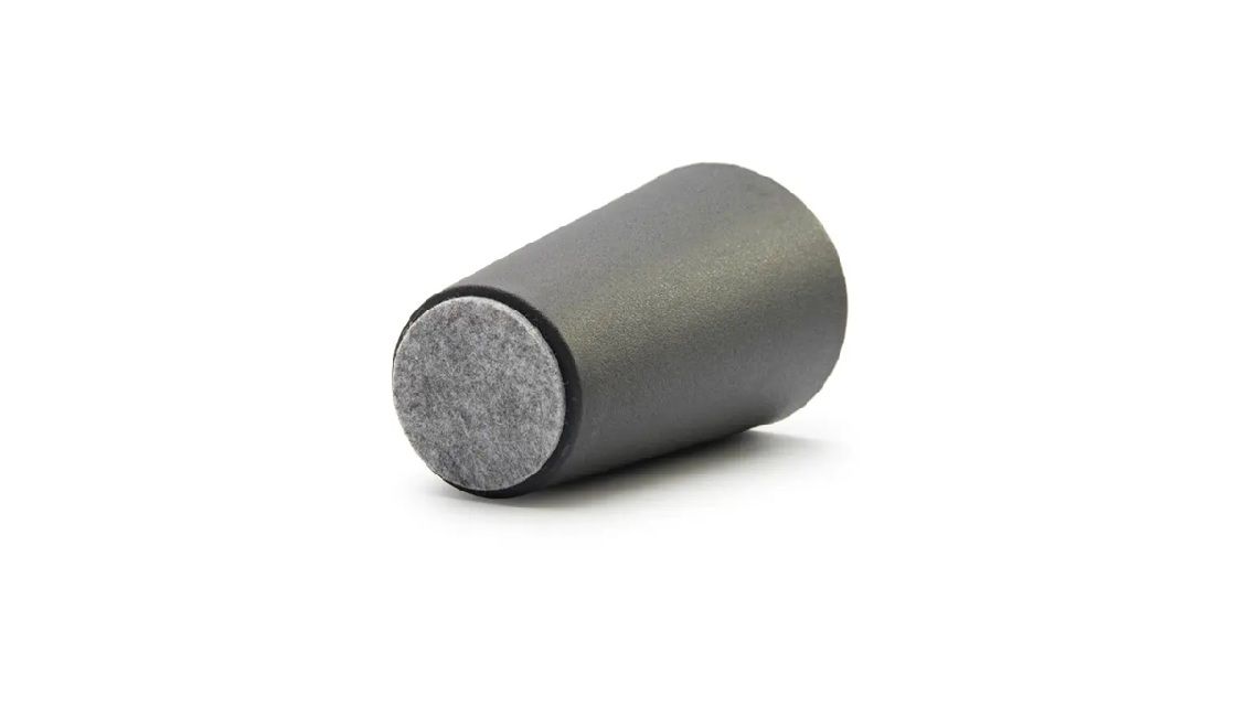 Cone Foot, H125mm x 72mm x 50mm, Black Plastic (4 Pack) BY WOODLY