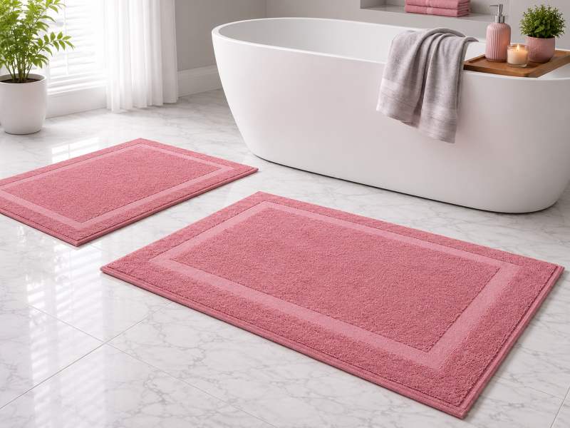 Plush 750GSM - Bath Mat - 050x080cm - Desert Sand(2pc Pack)