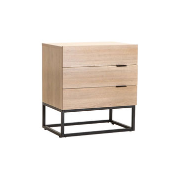 Vividitto - Azrael 3 Drawer Pedestal - Oak