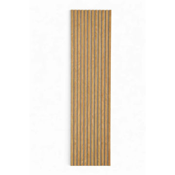 White Oak Acoustic Wood Panel (Grey Felt & Real Wood Veneer) 240cm*60cm