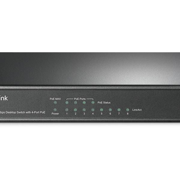 Tp-Link Tl-Sf1008P 8-Port 10 100Mbps With 4-Port Poe Desktop Switch