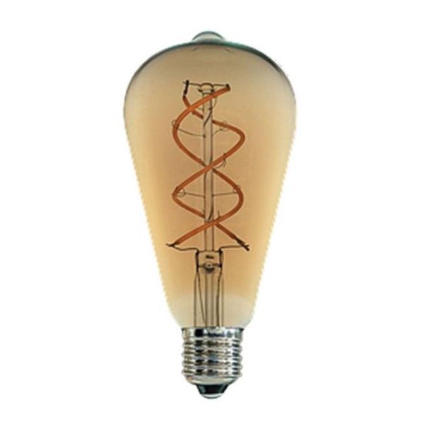 230VAC 2W St64 Spiral LED Lamp Dimmable E27 2200K