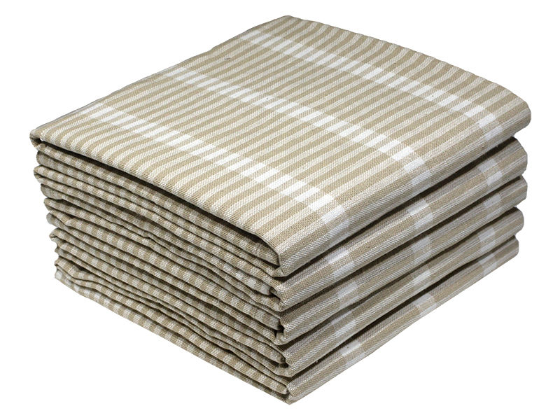 Bunty's Kitchen Towel - Design 2601 - 050x070cms - (05 Pc Pack) - Checks - Pebble