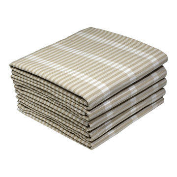 Bunty's Kitchen Towel - Design 2601 - 050x070cms - (05 Pc Pack) - Checks - Pebble