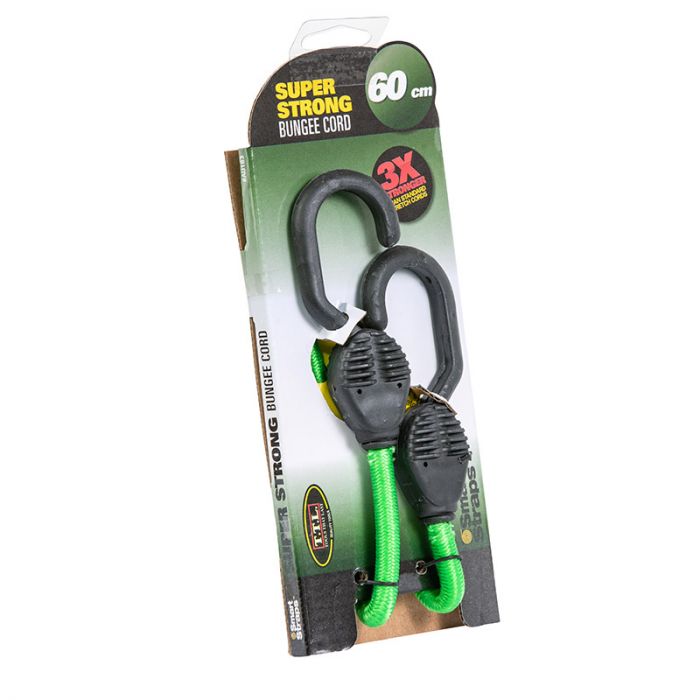 Bungee Straps Superstrong 60cm Green - 2 Pack