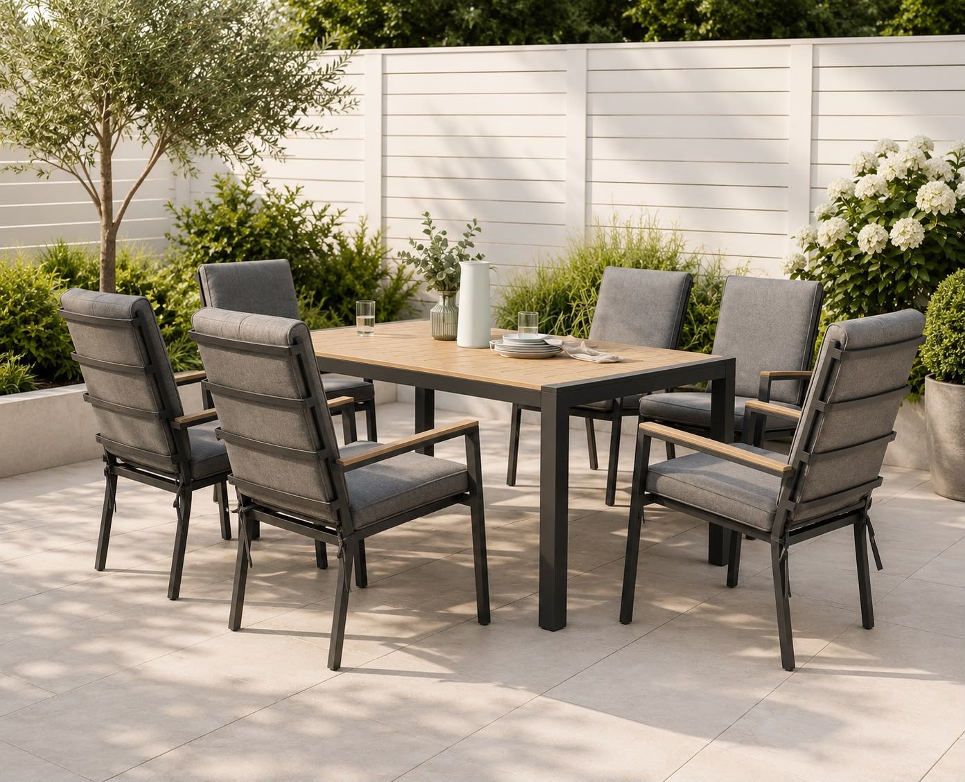 Plush Pavilion 7pc Patio Dining Suite