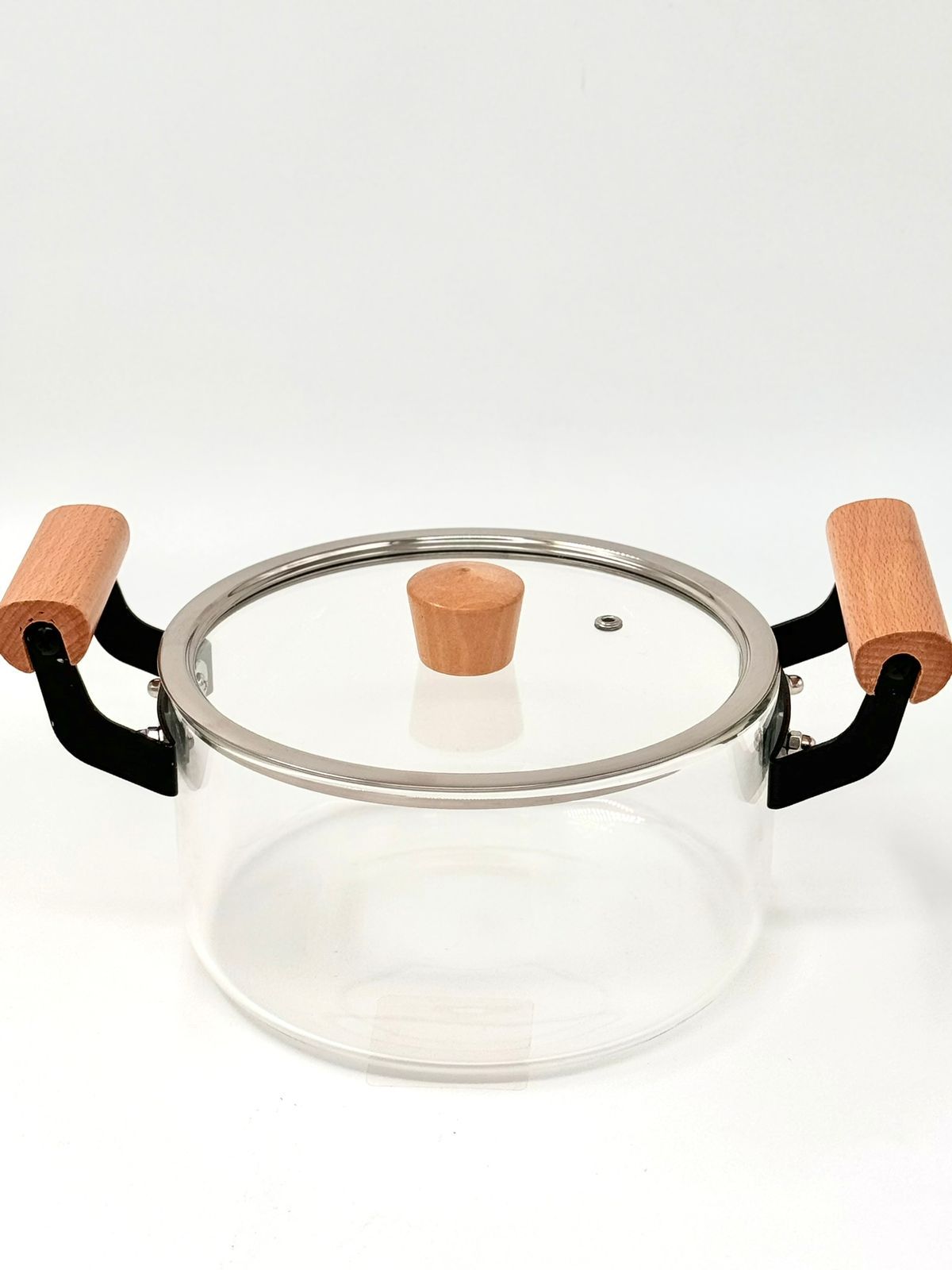 CLEAR GLASS COOKING POT