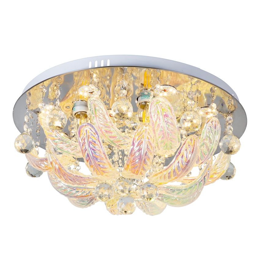 Edith Round Ceiling Light 500Mm Chrome