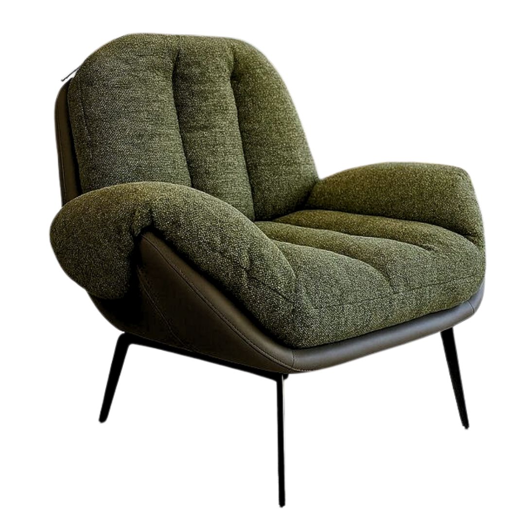 Muett Verdant Plush Tufted Accent Chair