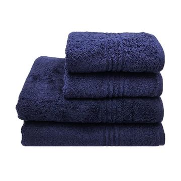 Glodina Black Label Luxury Marathon Snag Proof 550gsm -2 HandTowels, 2 BathTowels -Navy