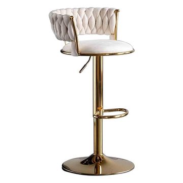 Deluxe Swivel Bar Stool with Adjustable Height