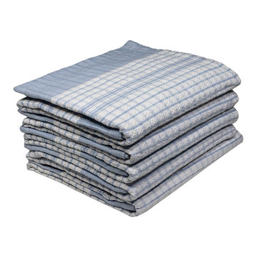 Bunty's Kitchen Towel - Design 2576 - 050x078cms - (05 Pc Pack) - Small Checks - Sky Blue