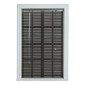 WOODLY Aluminium Venetian Blind, Matt Black, 1200mm x 1000mm