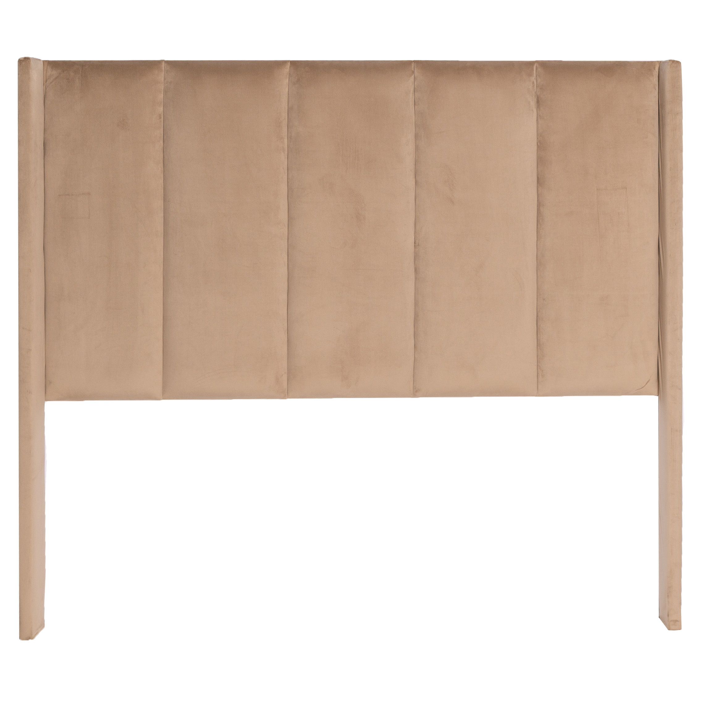 Ava Headboard - Beige Velvet - Queen