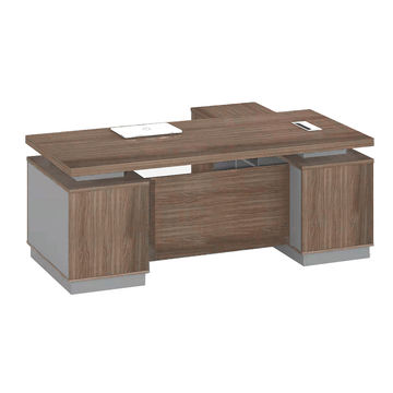 GOF Furniture - Lantern Executive Desk, Dark Brown