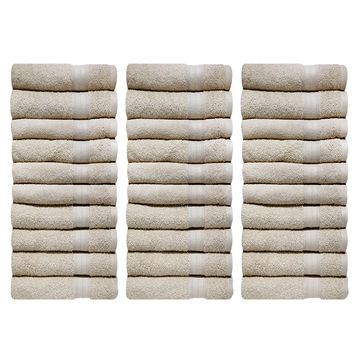 Bunty's Plush 450GSM 70x130cms Bath Towels - Birch (30pc Pack)