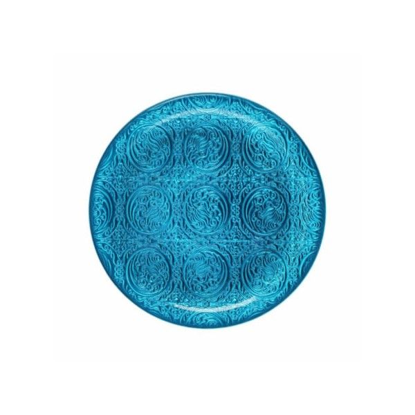 IRENA PLATE AMSTERDAM 35CM TURQ - Set of 1