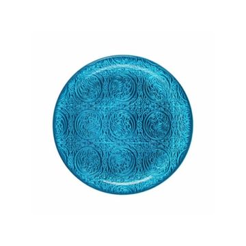 IRENA PLATE AMSTERDAM 35CM TURQ - Set of 1
