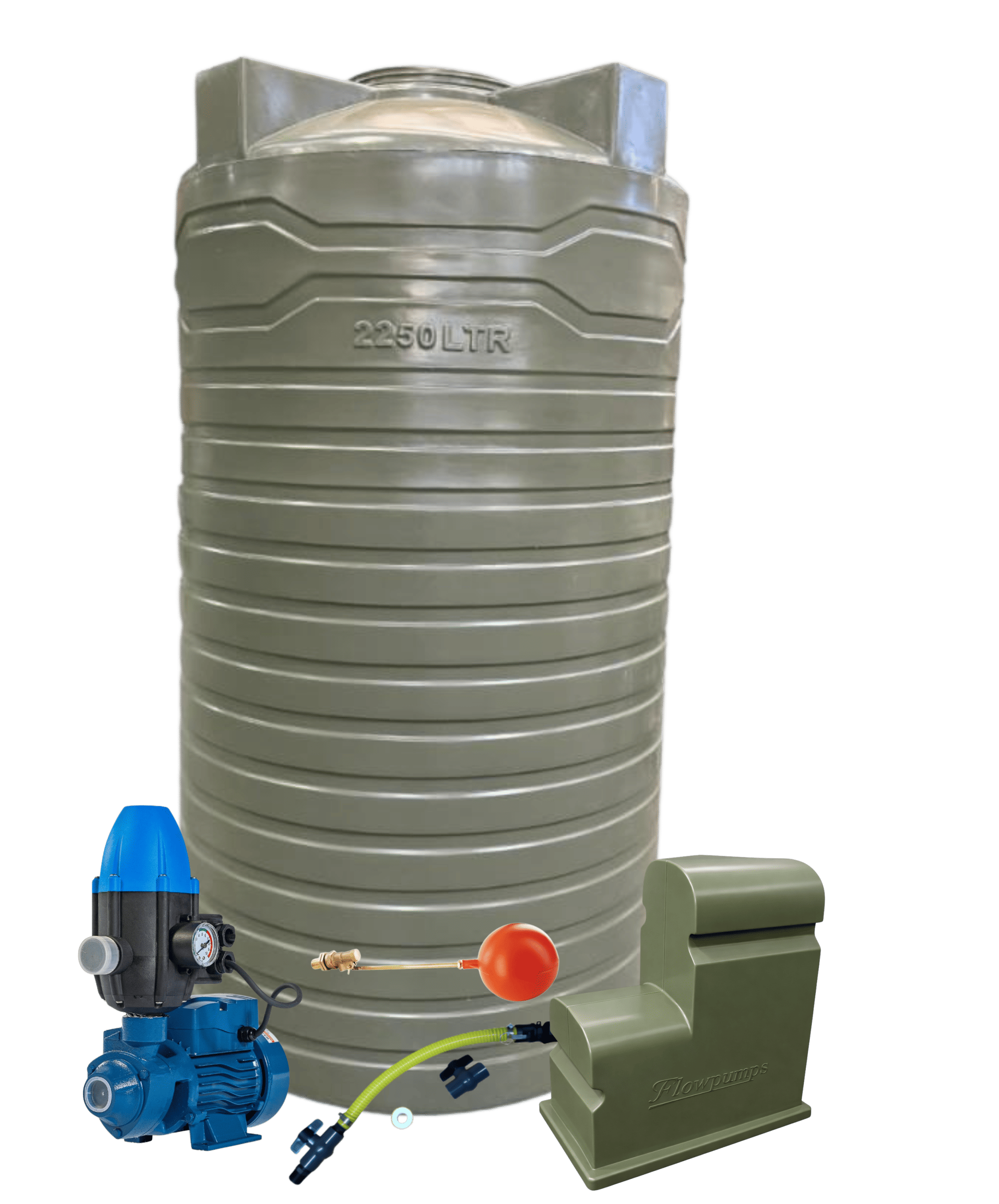 2250L Slimline Complete Combo Olive 0.75kW