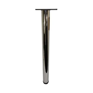 Kitchen Leg, H870mm x 76mm, Chrome Plated (4 Pack) BY WOODLY