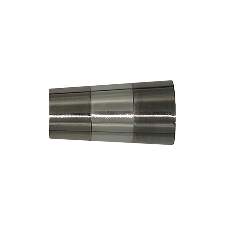 Matoc Designs Finial for 25mm Curtain Pole - CONE Silver (Pack of 2)