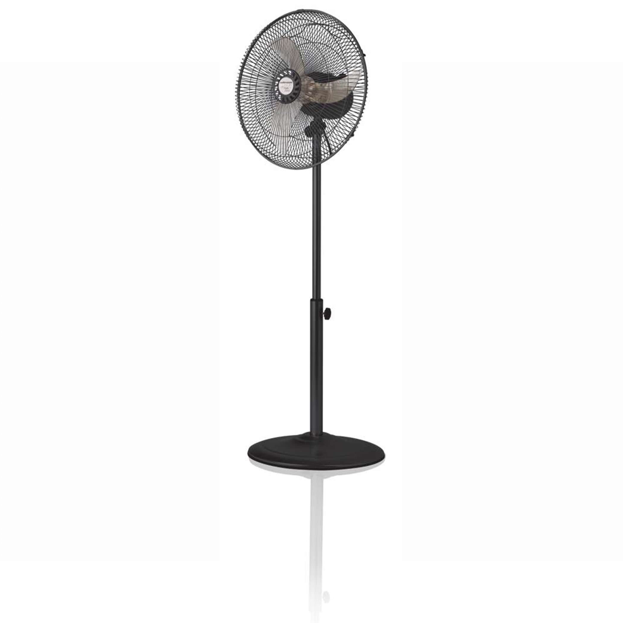 Mellerware Fan Height Adjustable Pedestal Steel Black 40cm 50W 