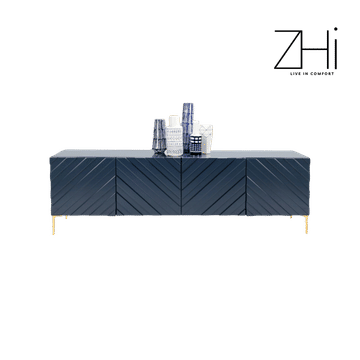 Midnight Chevron Sideboard