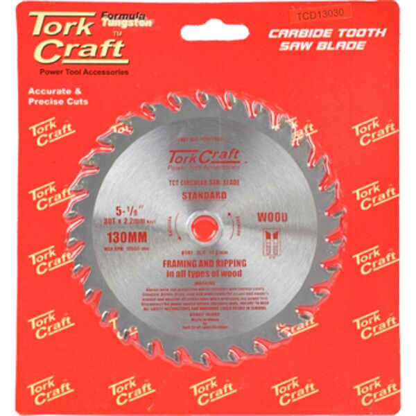 Blade Tct 130 X 30T 16/13 General Purpose Combination Wood