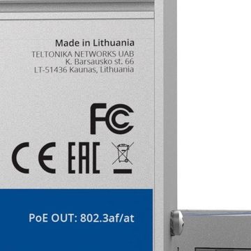 Teltonika Industrial 5 Port Gigabit Switch, Supports Auto Mdi Mdix Crossover - Unmanaged